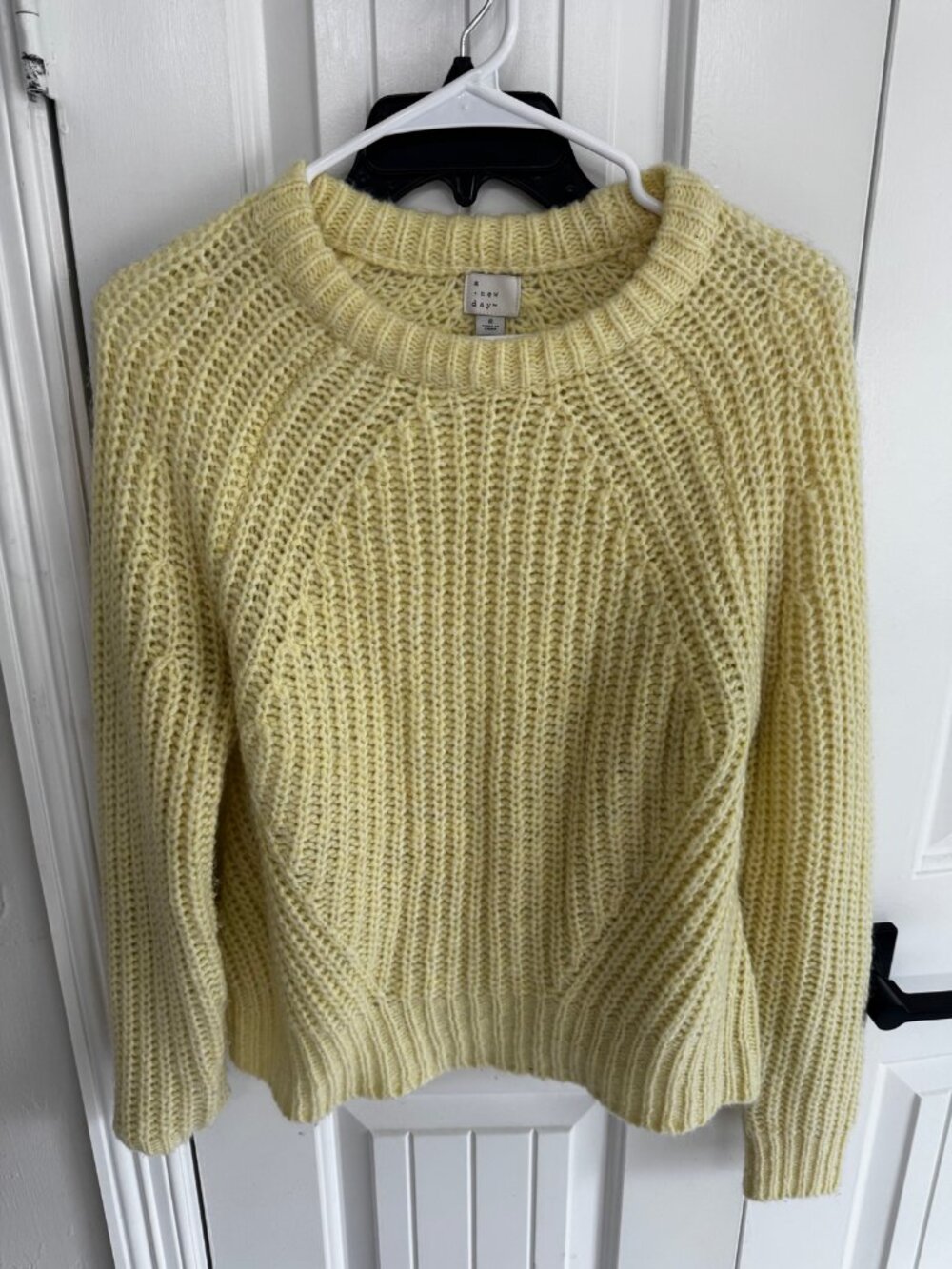 A New Day Yellow Knit Sweater - S